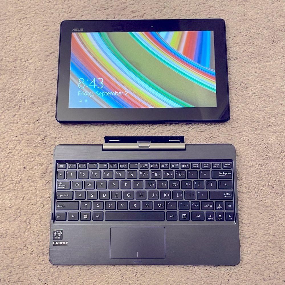 ASUS Notebook/Tablet Hybrid 12-inch Touchscreen Laptop | Intel, 64Gb SSD, 2Gb